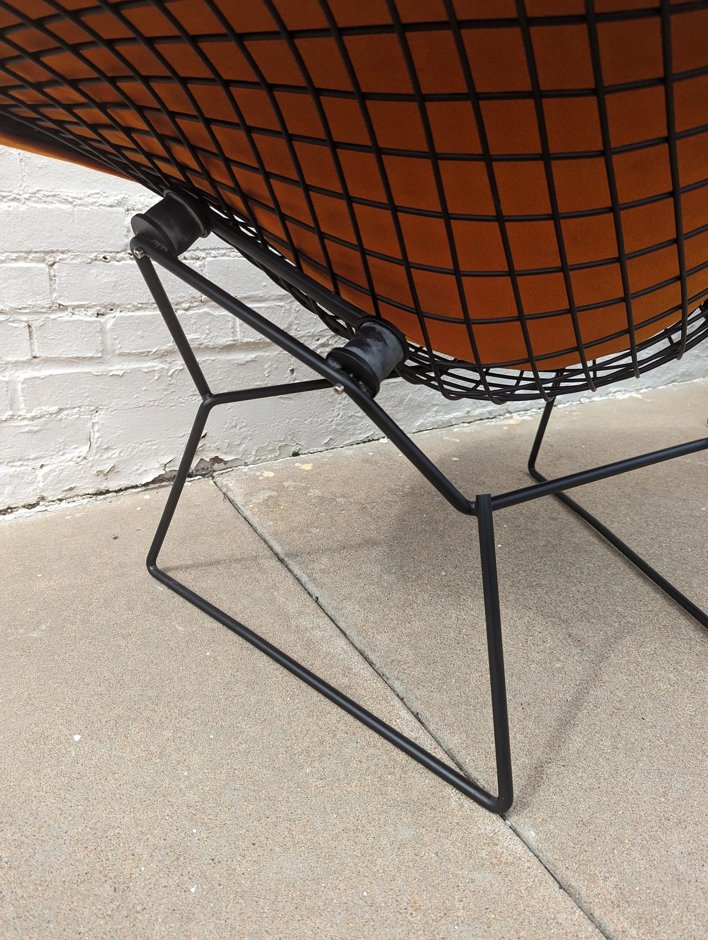 Mid Century Modern Bertoia Large Wire Diamond Chairs
