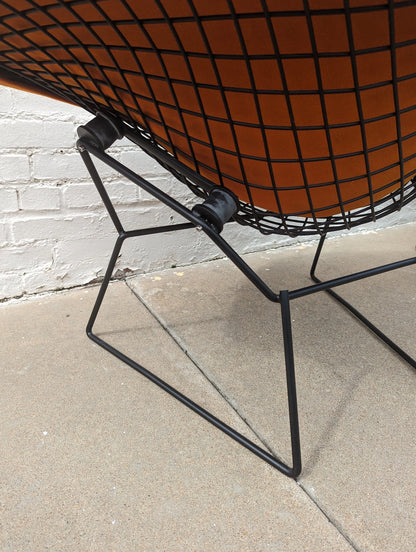 Mid Century Modern Bertoia Large Wire Diamond Chairs