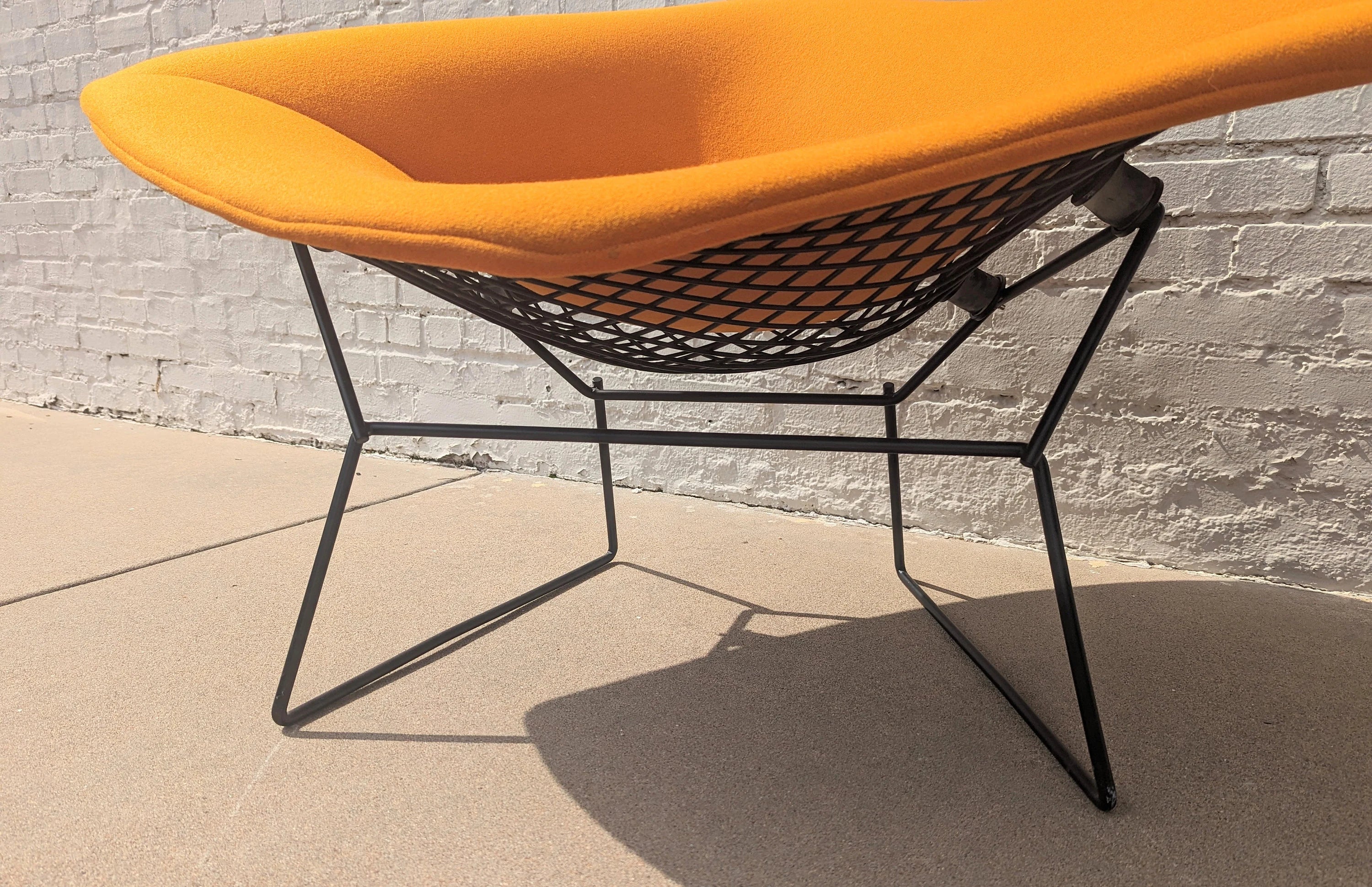 Mid Century Modern Bertoia Large Wire Diamond Chairs
