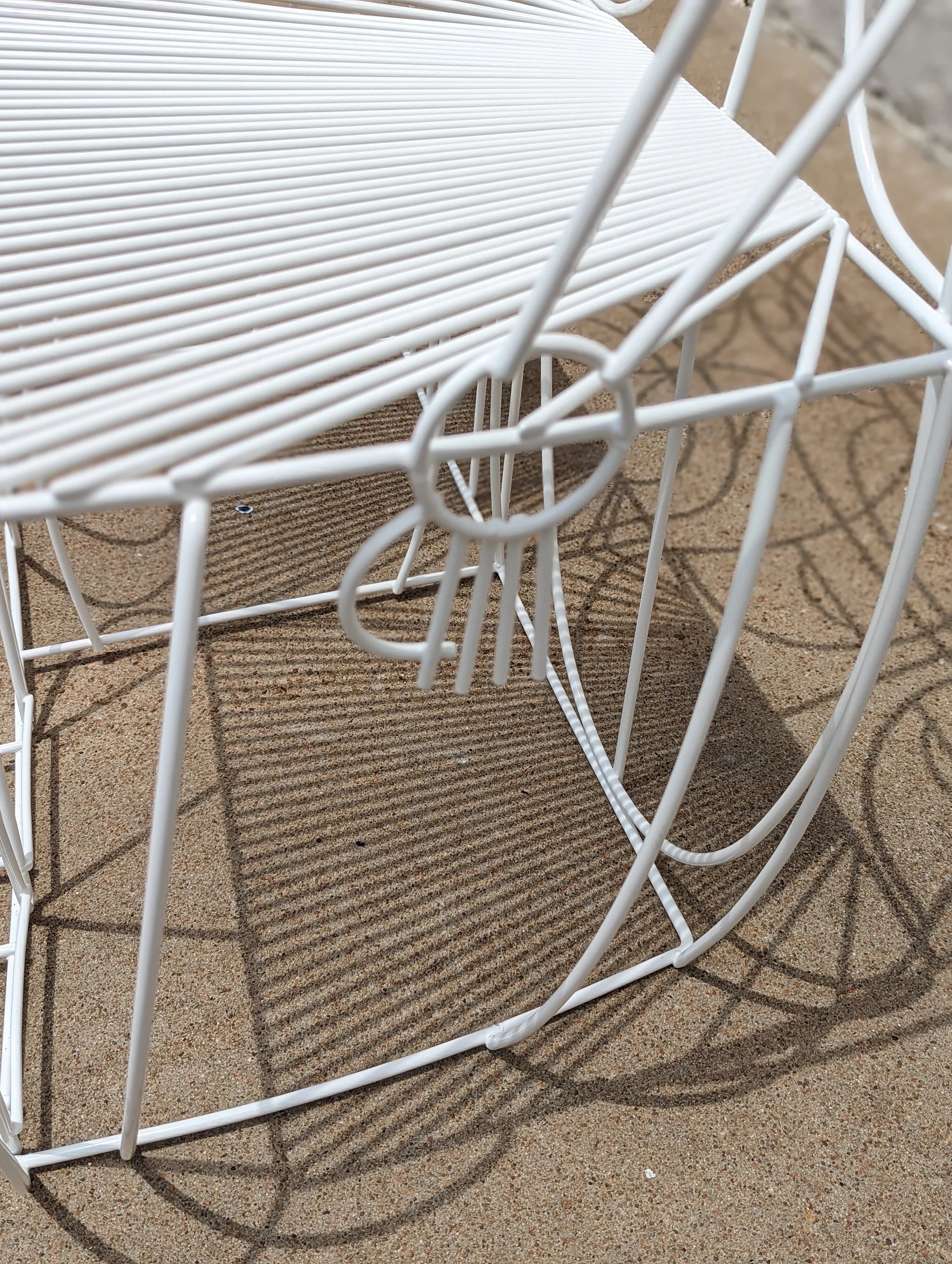 Mid Century Modern John Risley Steel Sculpture Bench