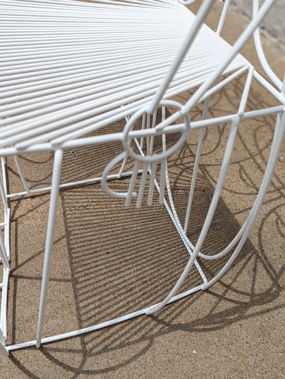 Mid Century Modern John Risley Steel Sculpture Bench