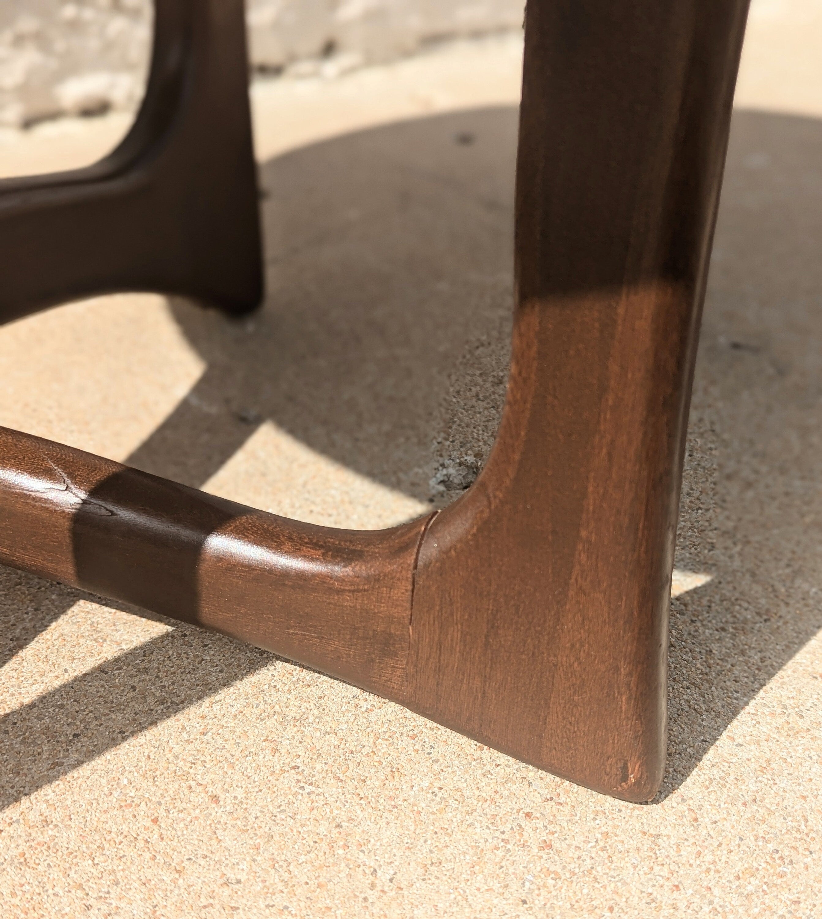 Mid Century Modern Walnut Jacks Side Tables in Manner of Adrian Pearsall