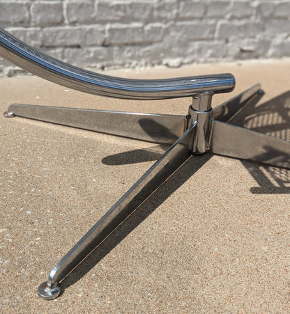 Post Modern Chrome Suspension Basket Chair