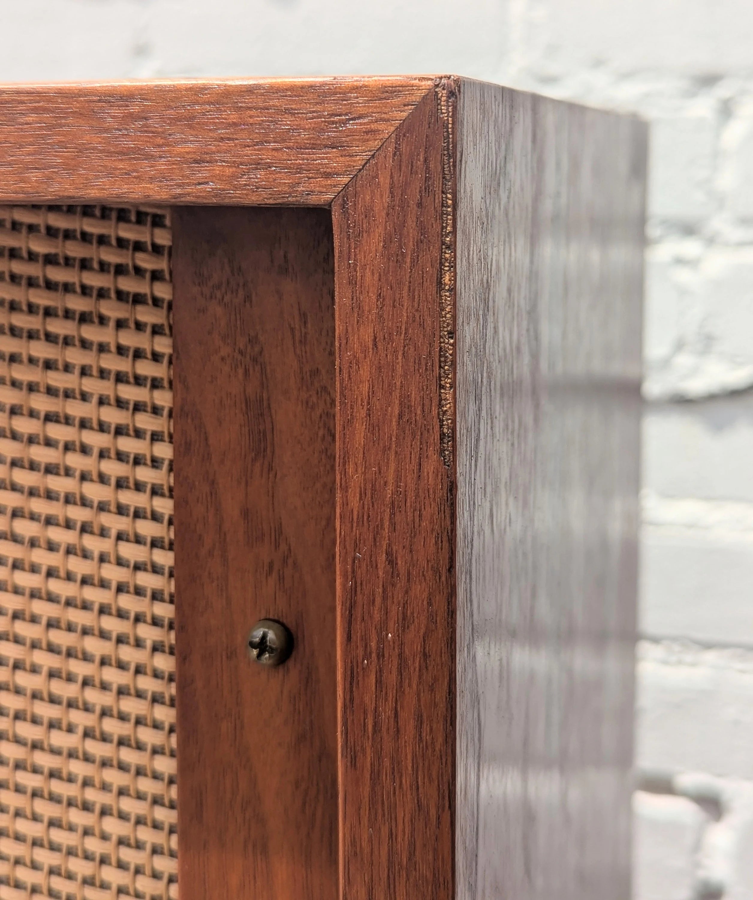 Modern Jensen Walnut Framed Cabinet Speakers