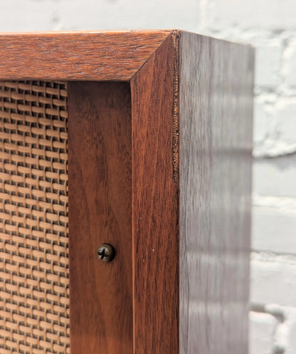 Modern Jensen Walnut Framed Cabinet Speakers