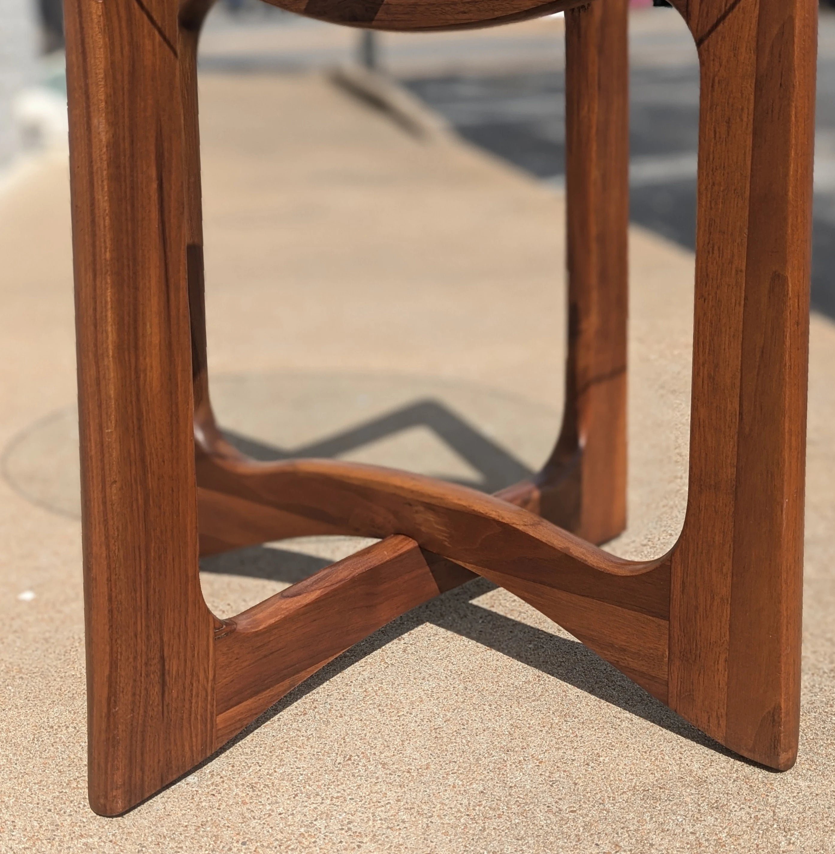 Mid Century Modern Adrian Pearsall Inspired Walnut Side Table