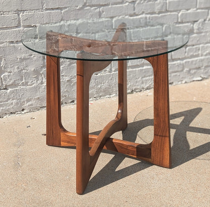 Mid Century Modern Adrian Pearsall Inspired Walnut Side Table