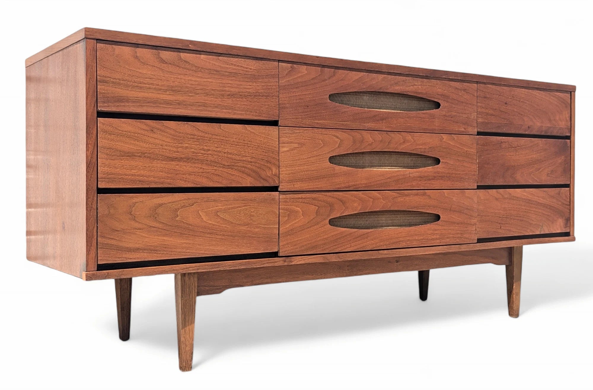 Mid Century Modern Real McCoy Walnut Dresser