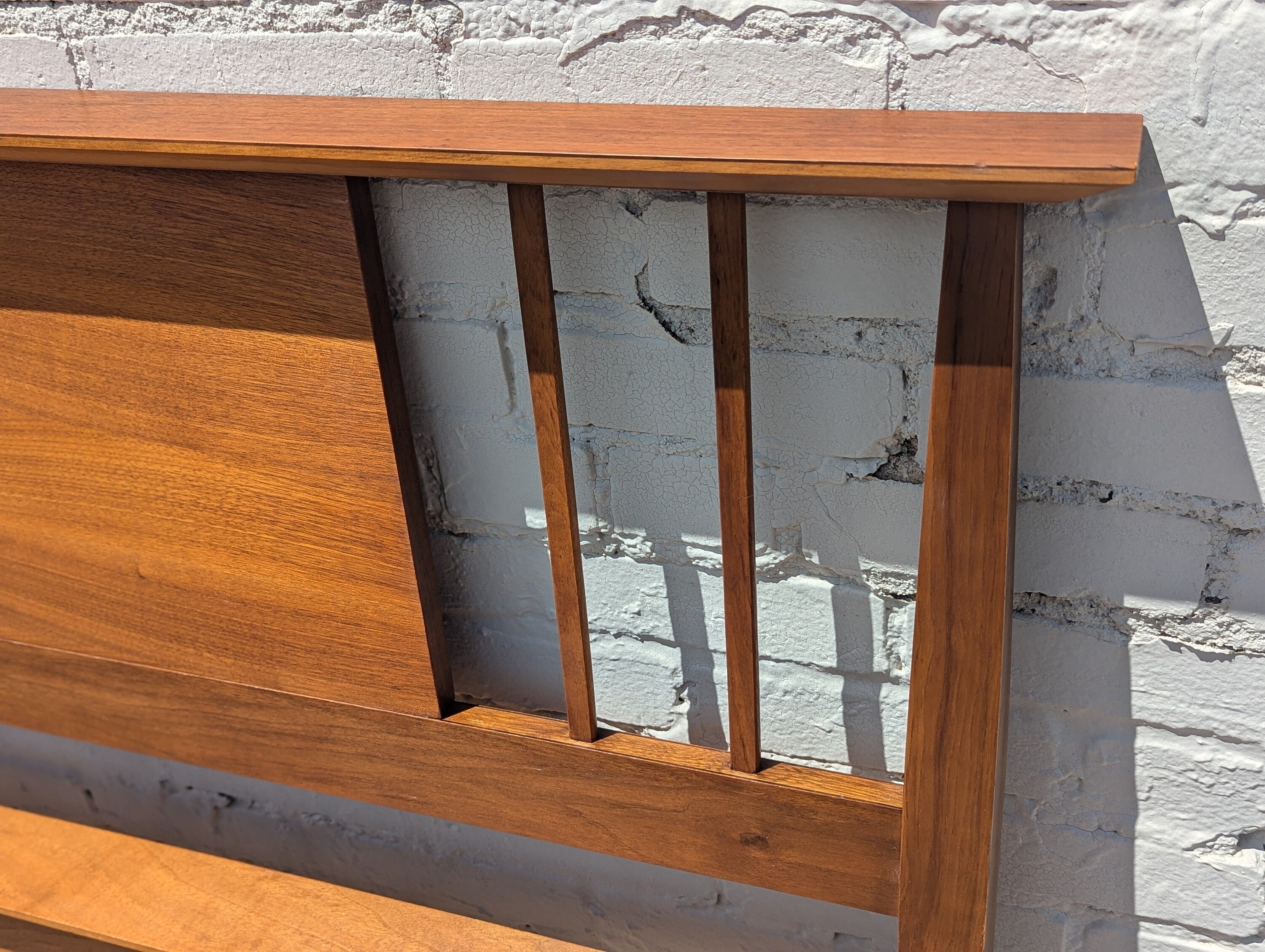 Mid Century Modern Real McCoy Walnut Headboard