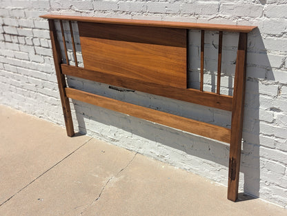 Mid Century Modern Real McCoy Walnut Headboard