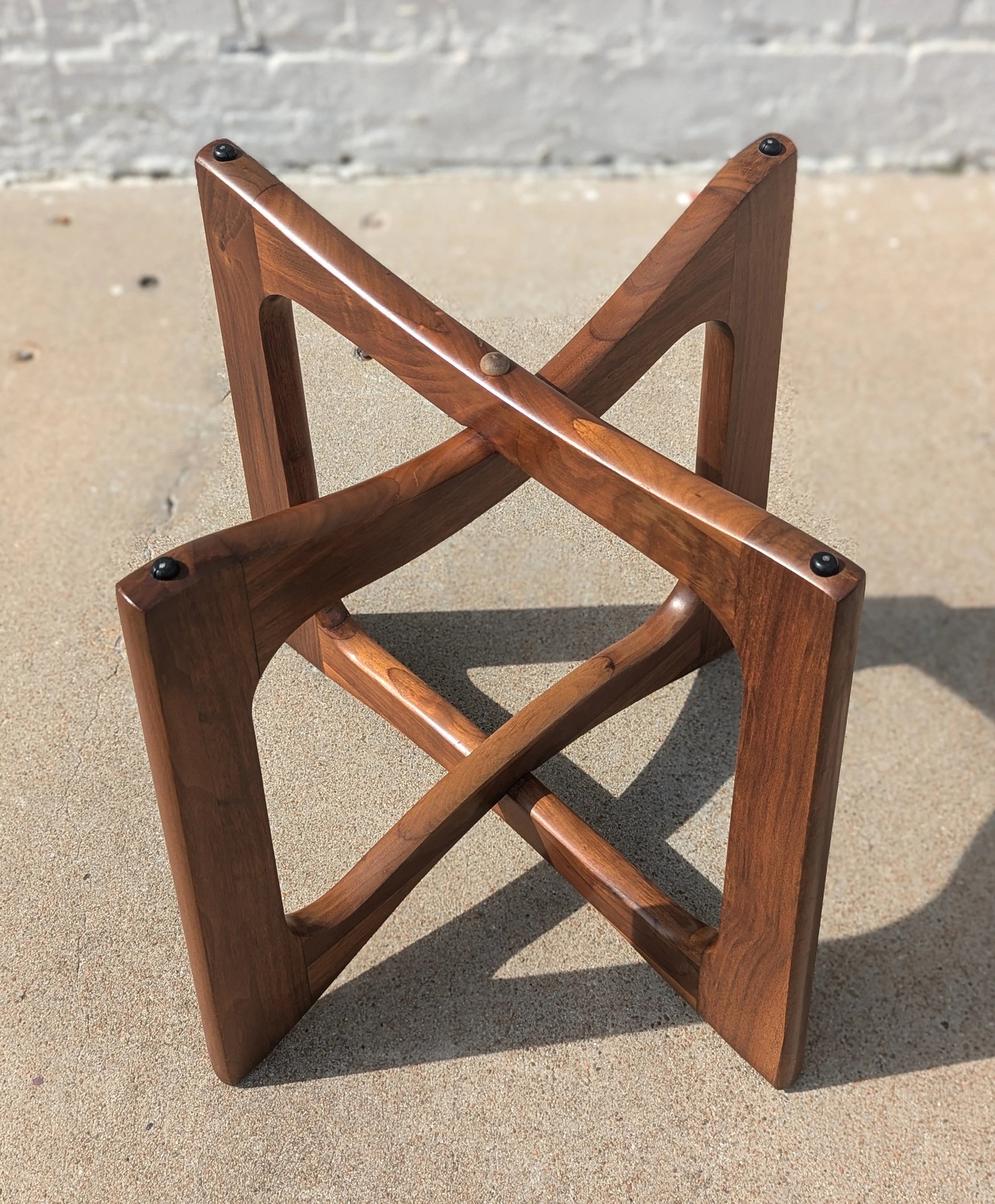Mid Century Modern Adrian Pearsall Inspired Walnut Side Table