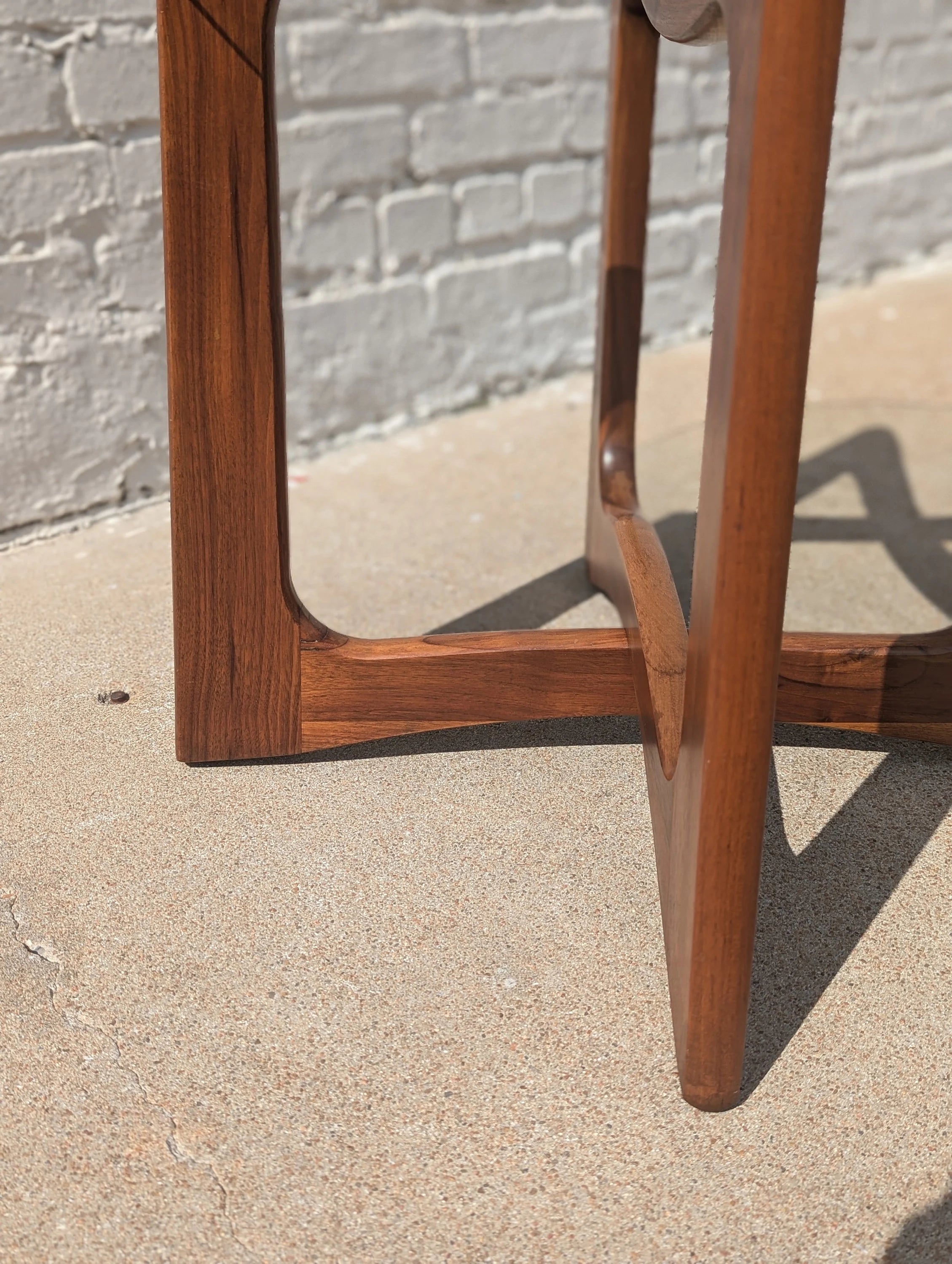 Mid Century Modern Adrian Pearsall Inspired Walnut Side Table