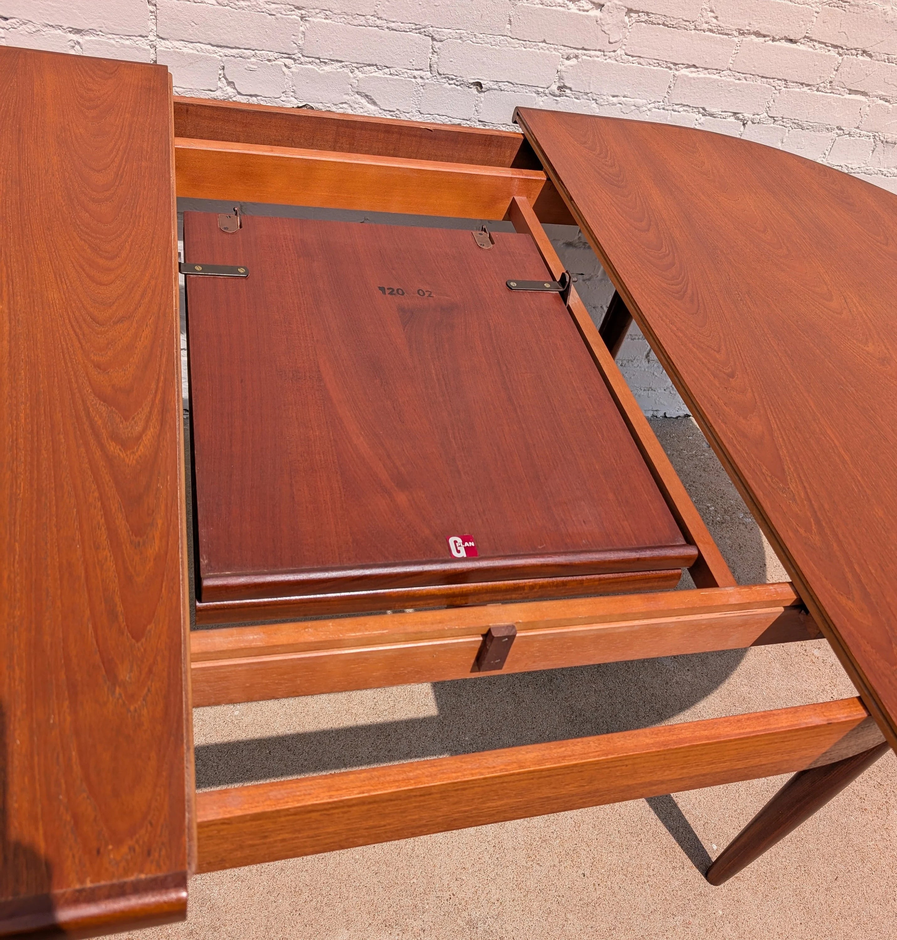 Mid Century Modern G Plan Butterfly Leaf Dining Table