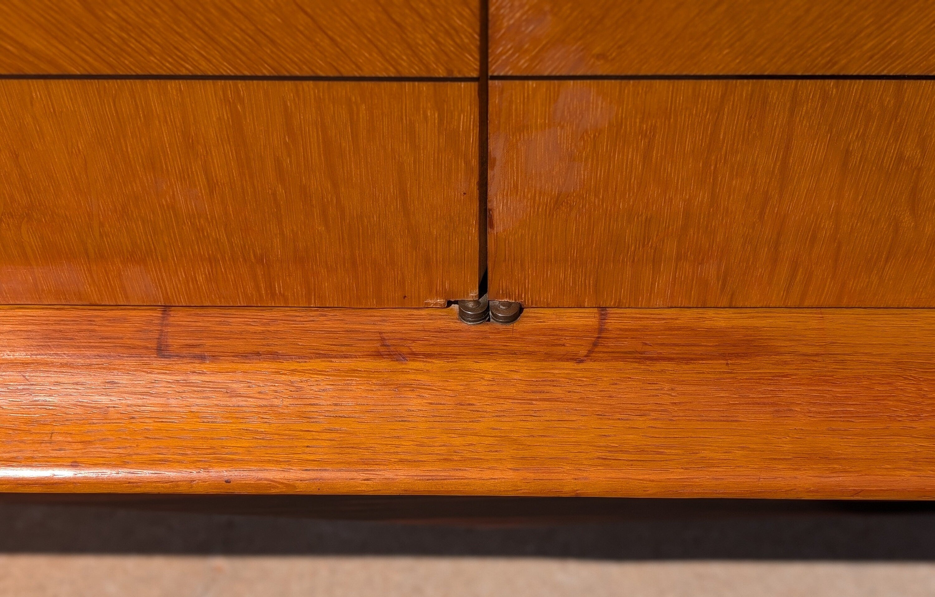 French Modern Lacquered Inlay Sideboard