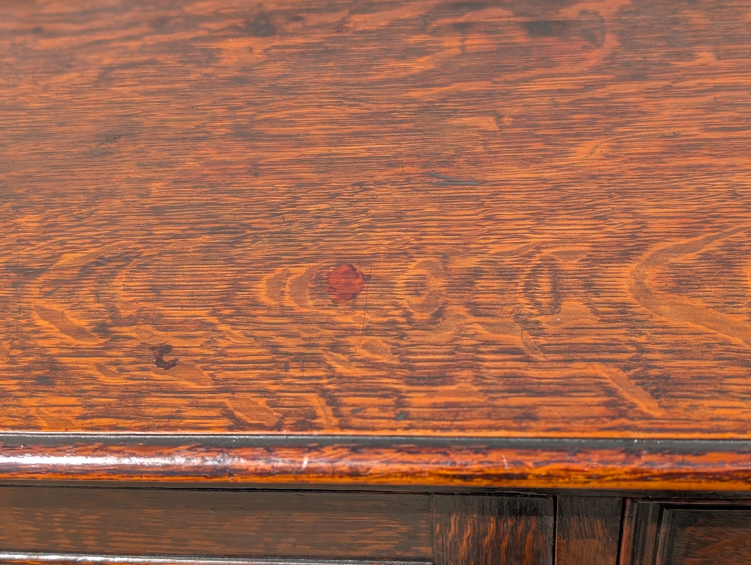Old English Carved Oak Cabinet