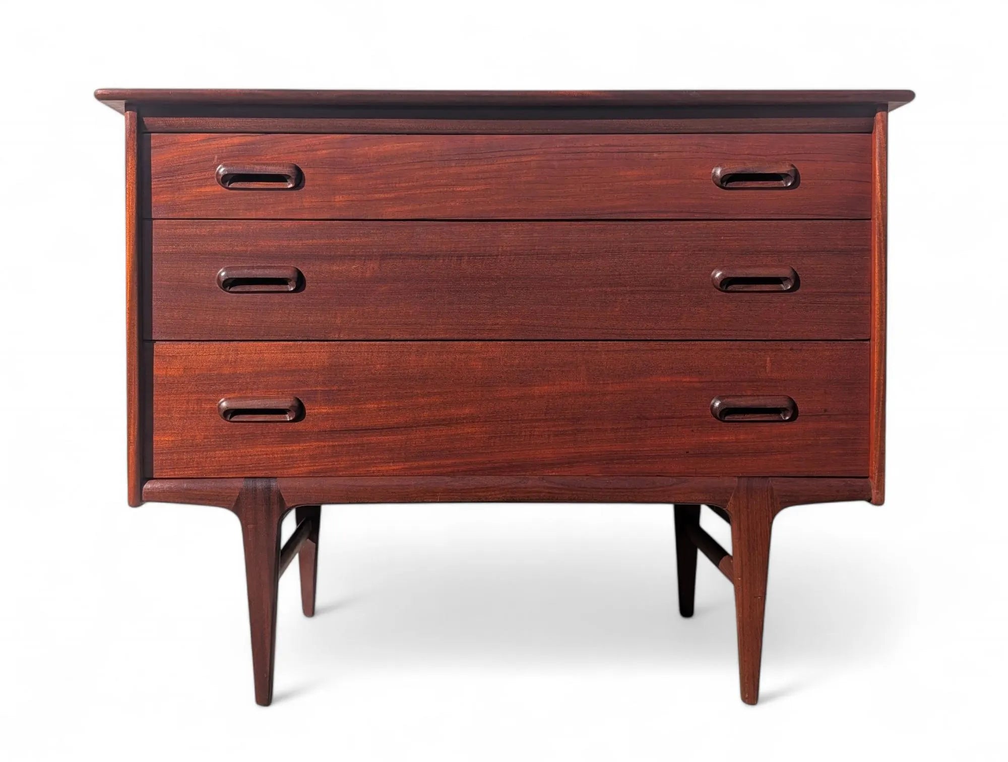 Mid Century English Modern Teak Dresser by Younger