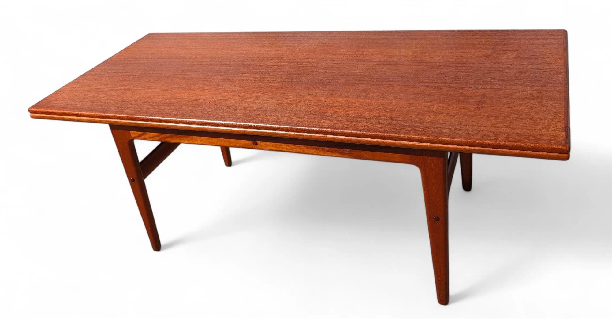 Mid Century Danish Modern Teak Elevator Coffee Table