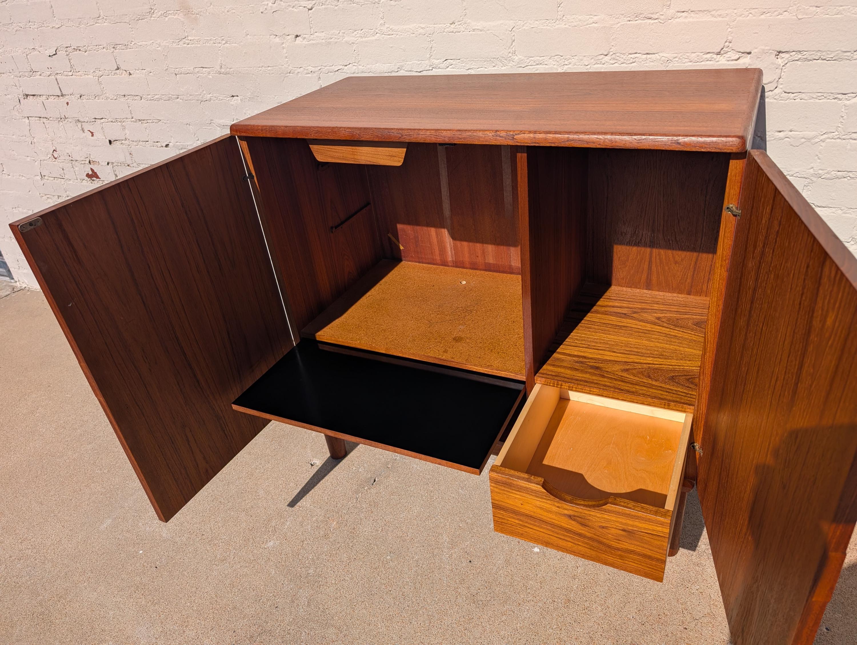 Mid Century Danish Modern Teak Cabinet by Dyrland