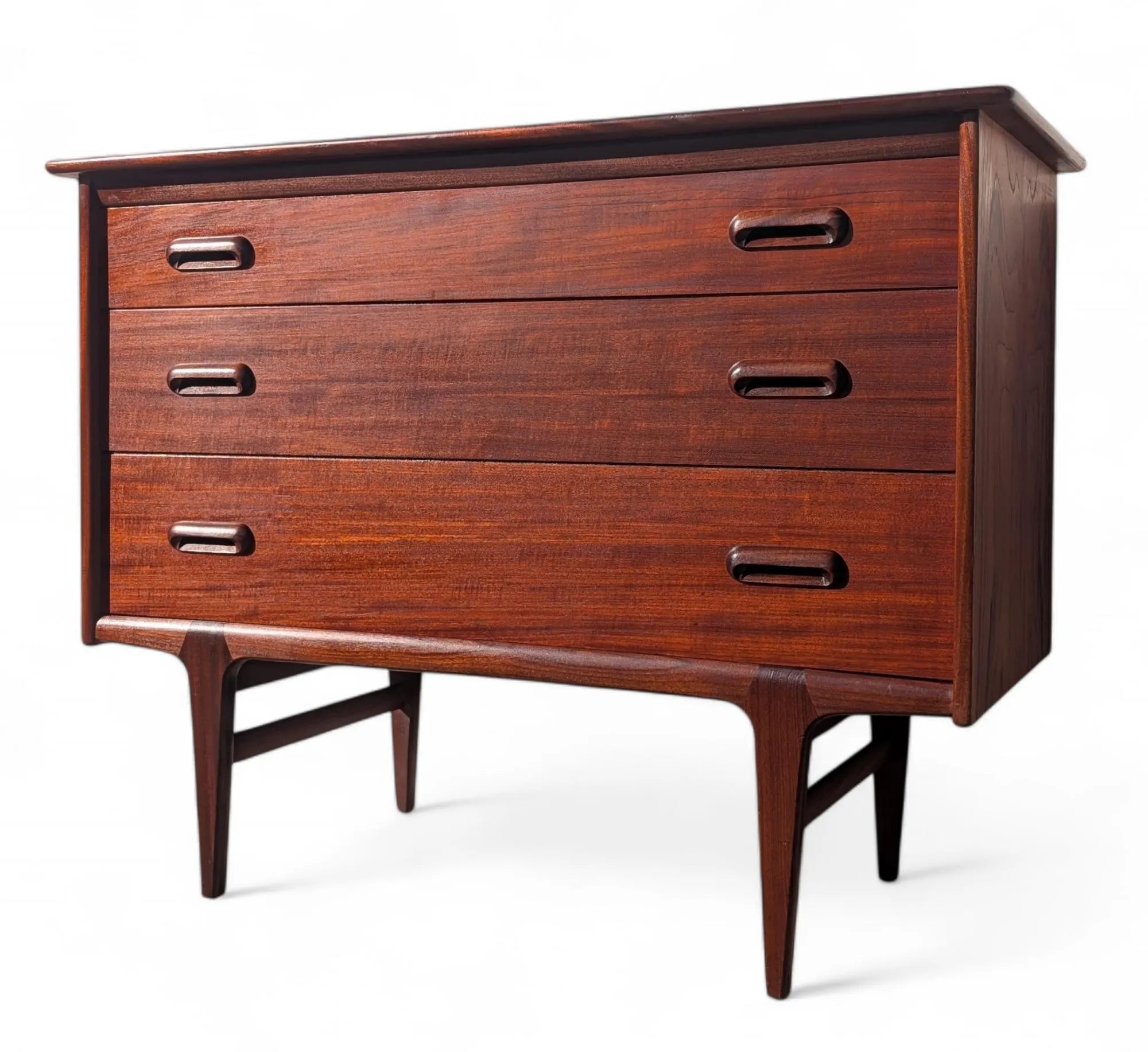 Mid Century English Modern Teak Dresser by Younger