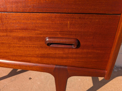 Mid Century English Modern Teak Dresser by Younger