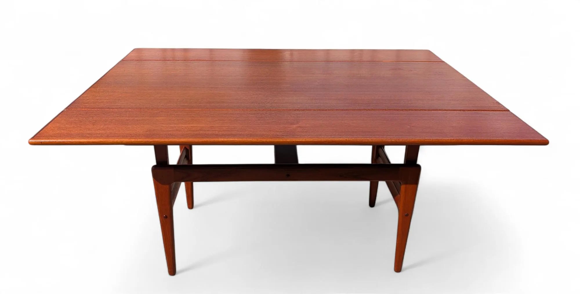 Mid Century Danish Modern Teak Elevator Coffee Table