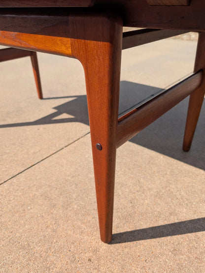 Mid Century Danish Modern Teak Elevator Coffee Table