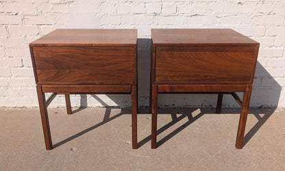 Mid Century Danish Modern Engstrom and Myrstrand Teak Nightstands