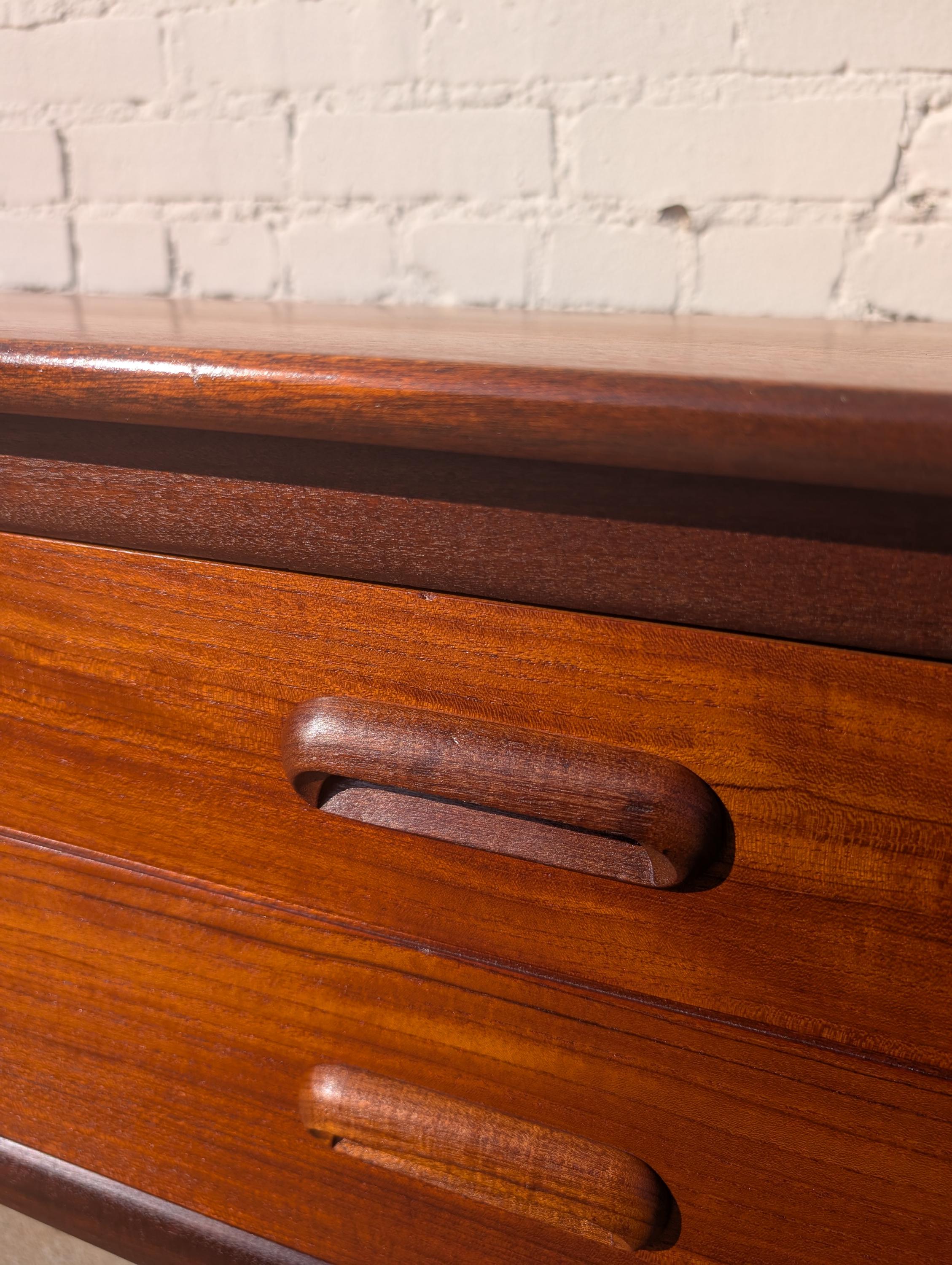 Mid Century English Modern Teak Vanity by Younger Co.