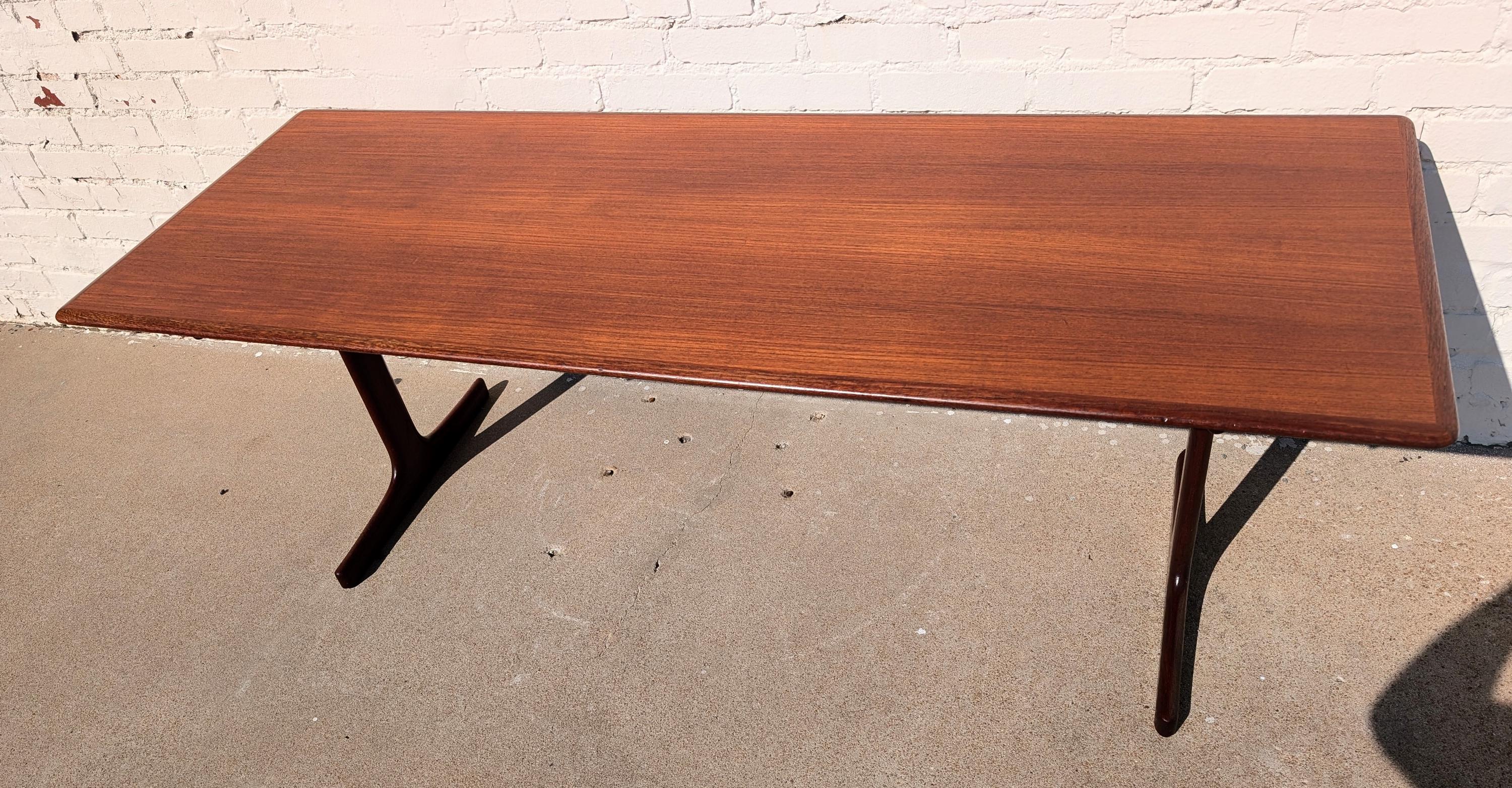 Mid Century Danish Modern Illums Bolighus Teak Coffee Table