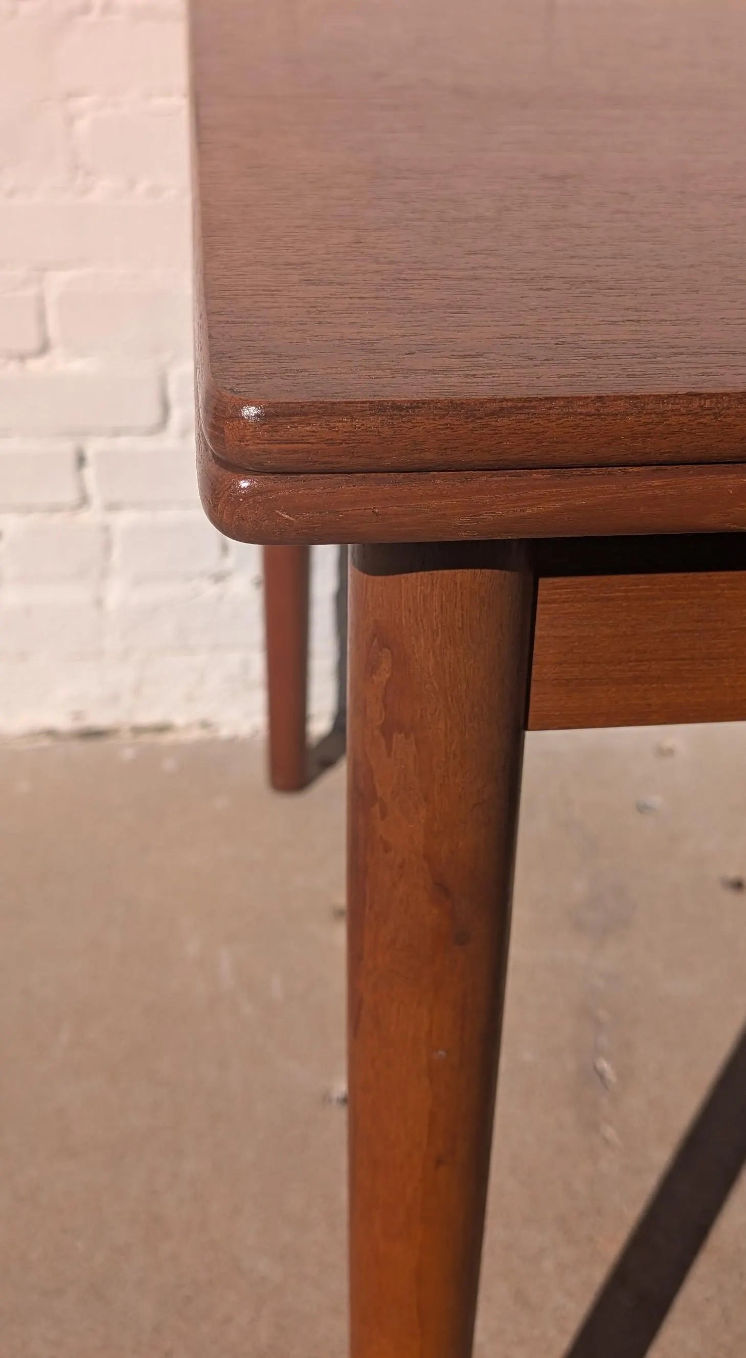 Mid Century Danish Modern Hans Wegner Teak Extendable Dining Table