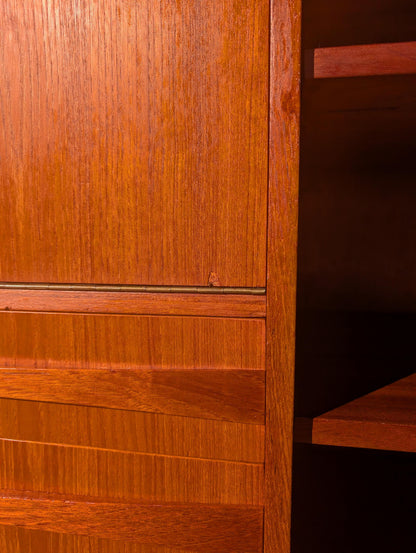 Mid Century Danish Modern Teak Cocktail Cabinet
