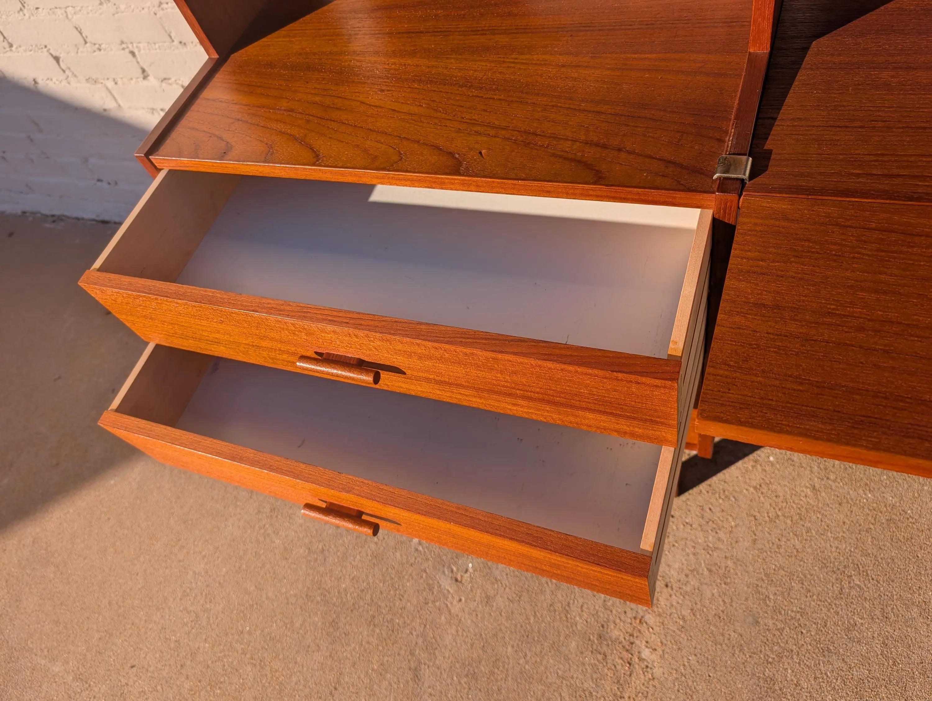 Mid Century Danish Modern Teak Wall Unit