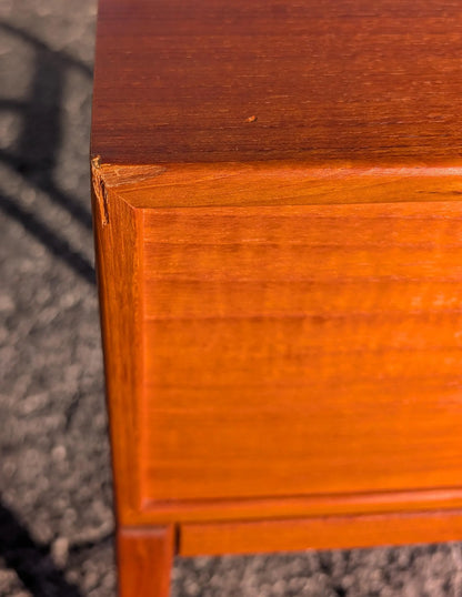 Mid Century Danish Modern Teak Nightstands by Engstrom and Myrstrand