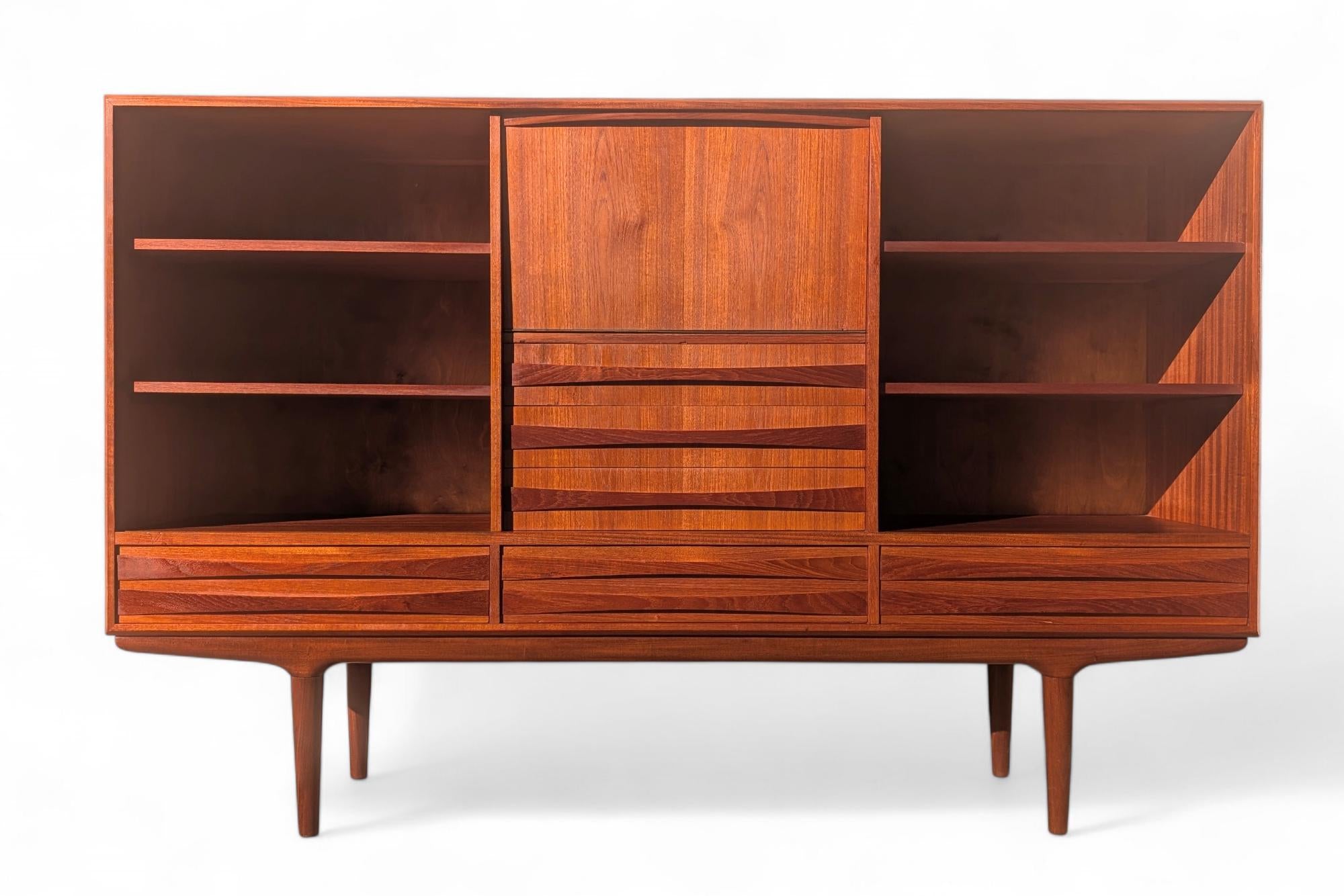 Mid Century Danish Modern Teak Cocktail Cabinet