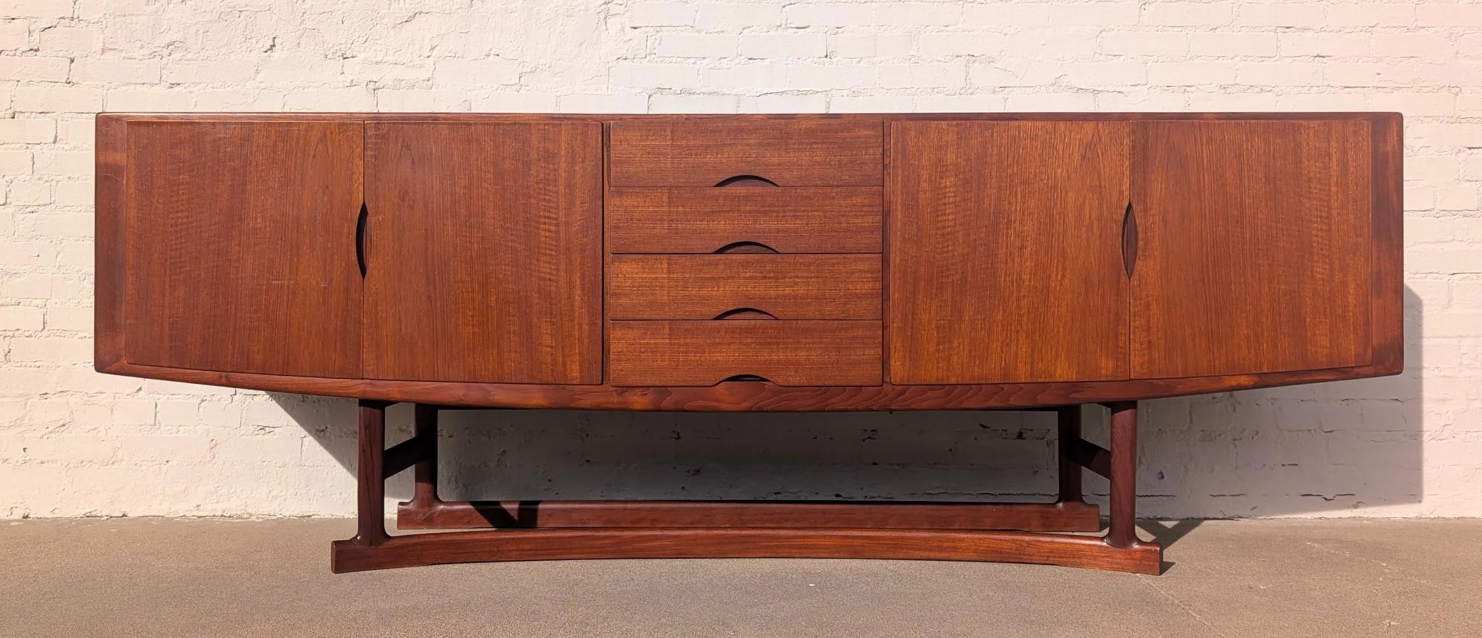 Mid Century Danish Modern Teak Credenza by Johannes Andersen for Hans Boch