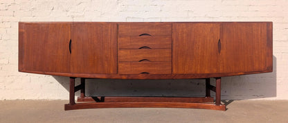 Mid Century Danish Modern Teak Credenza by Johannes Andersen for Hans Boch