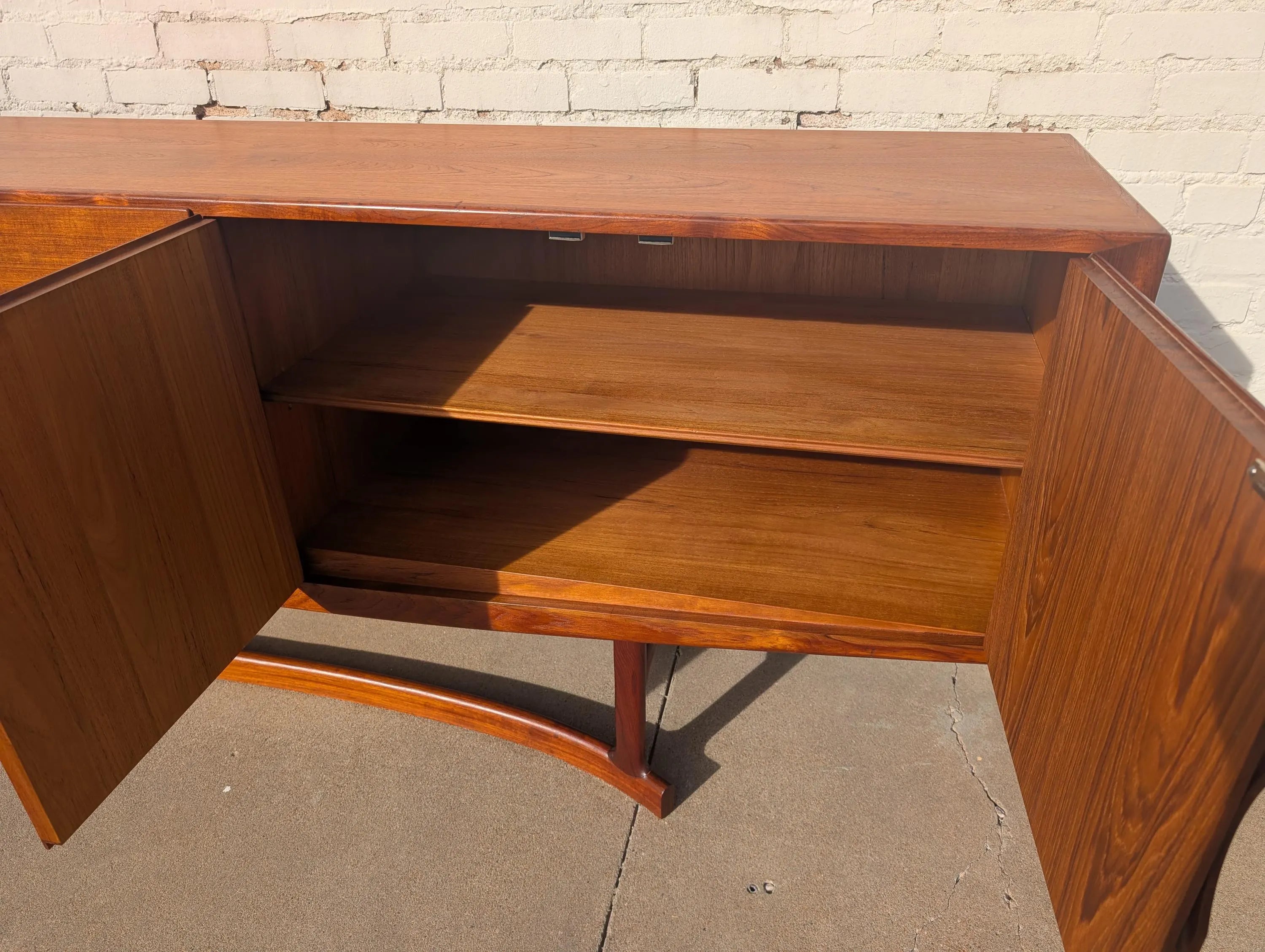 Mid Century Danish Modern Teak Credenza by Johannes Andersen for Hans Boch