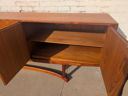 Mid Century Danish Modern Teak Credenza by Johannes Andersen for Hans Boch
