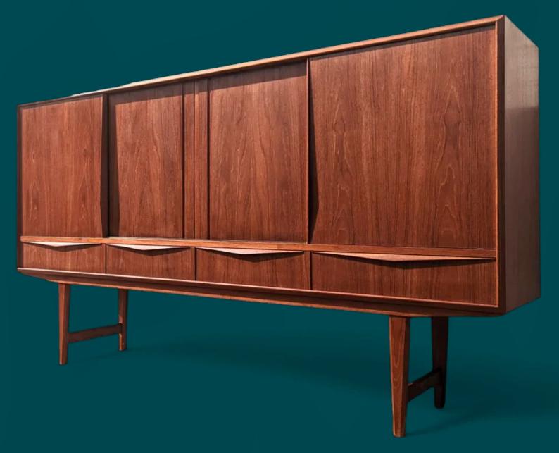 Mid Century Danish Modern Teak Cabinet