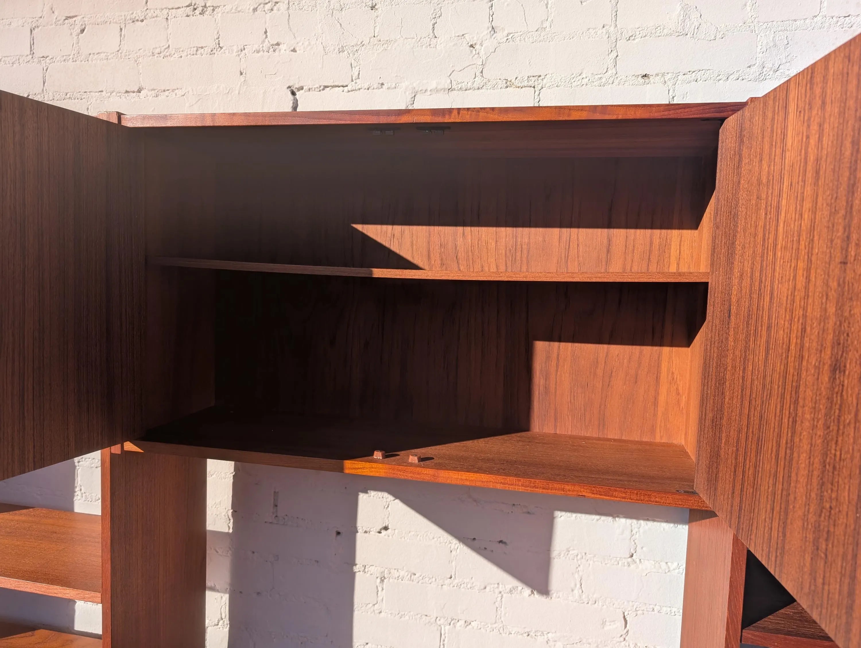 Mid Century Danish Modern Teak Wall Unit