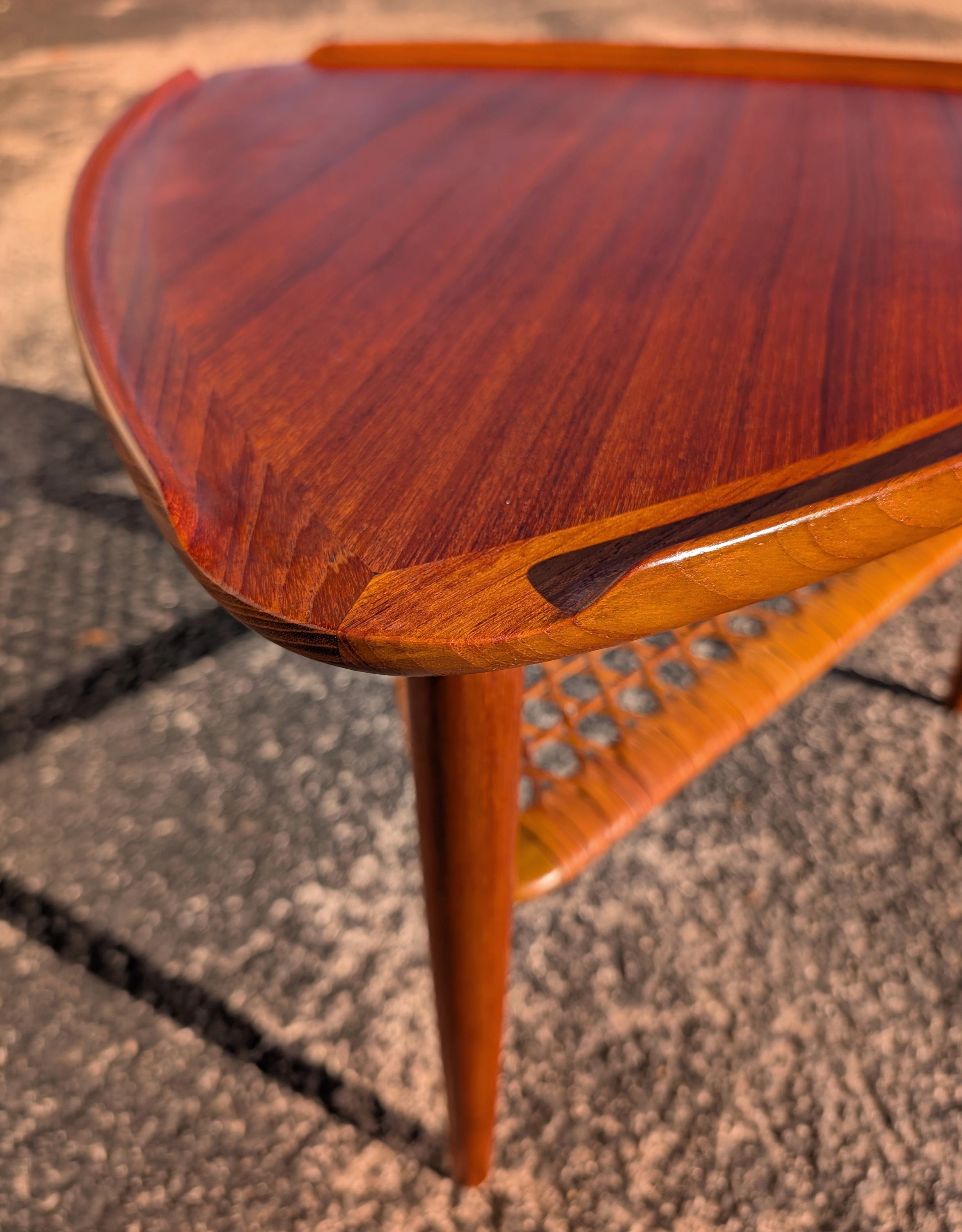 Mid Century Danish Modern Teak Side Table by Poul Jensen