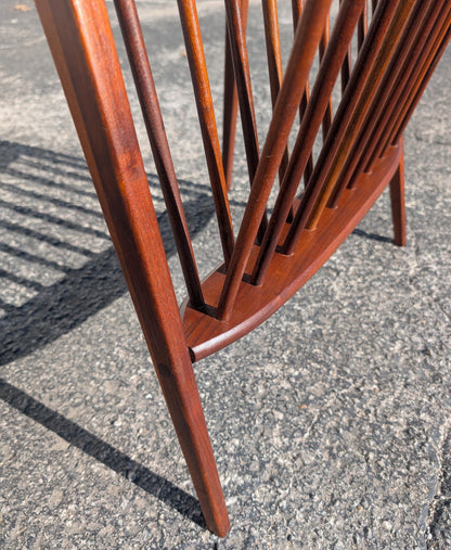 Mid Century Modern Arthur Umanoff Solid Walnut Magazine Rack