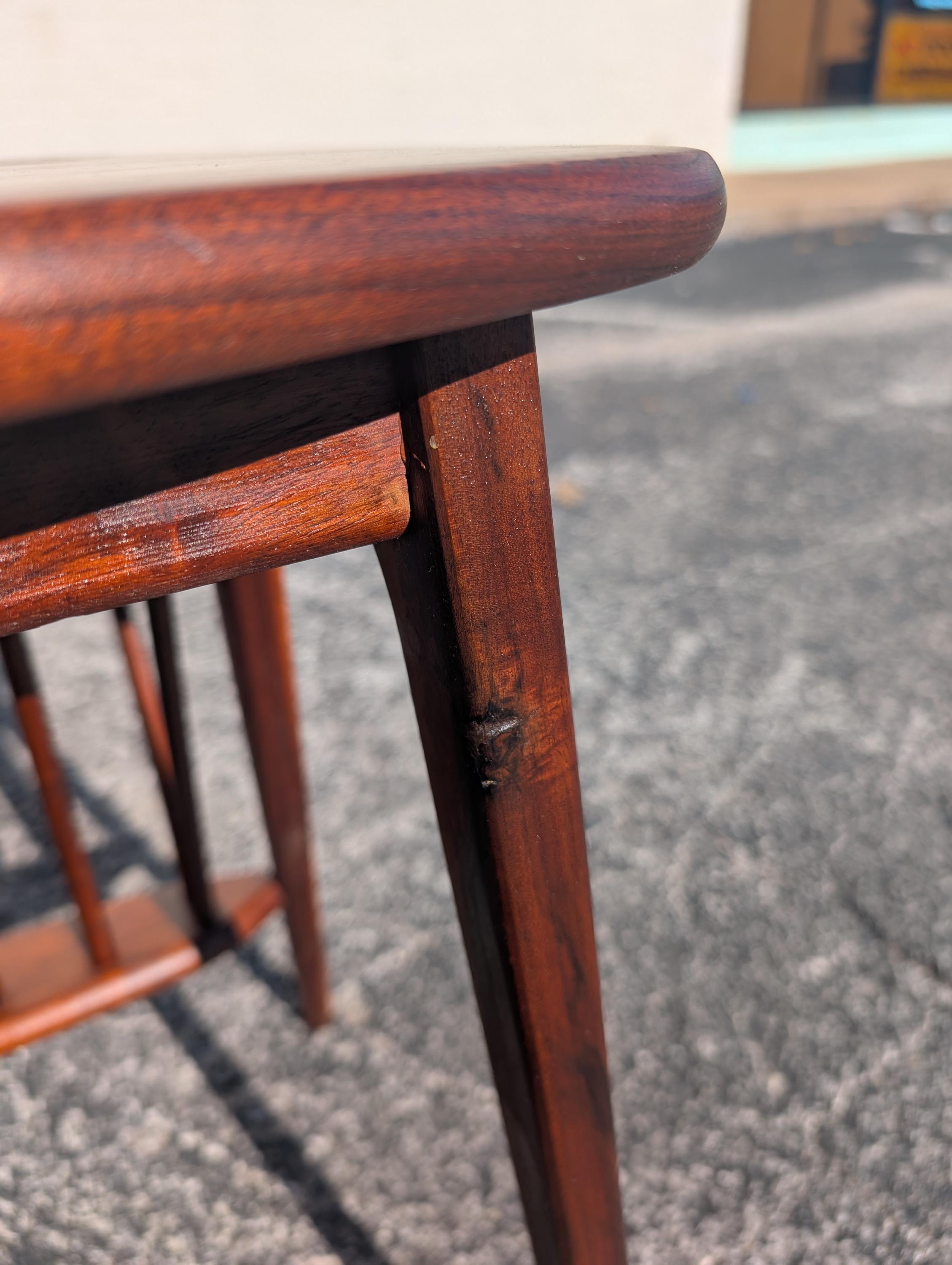 Mid Century Modern Arthur Umanoff Solid Walnut Magazine Rack