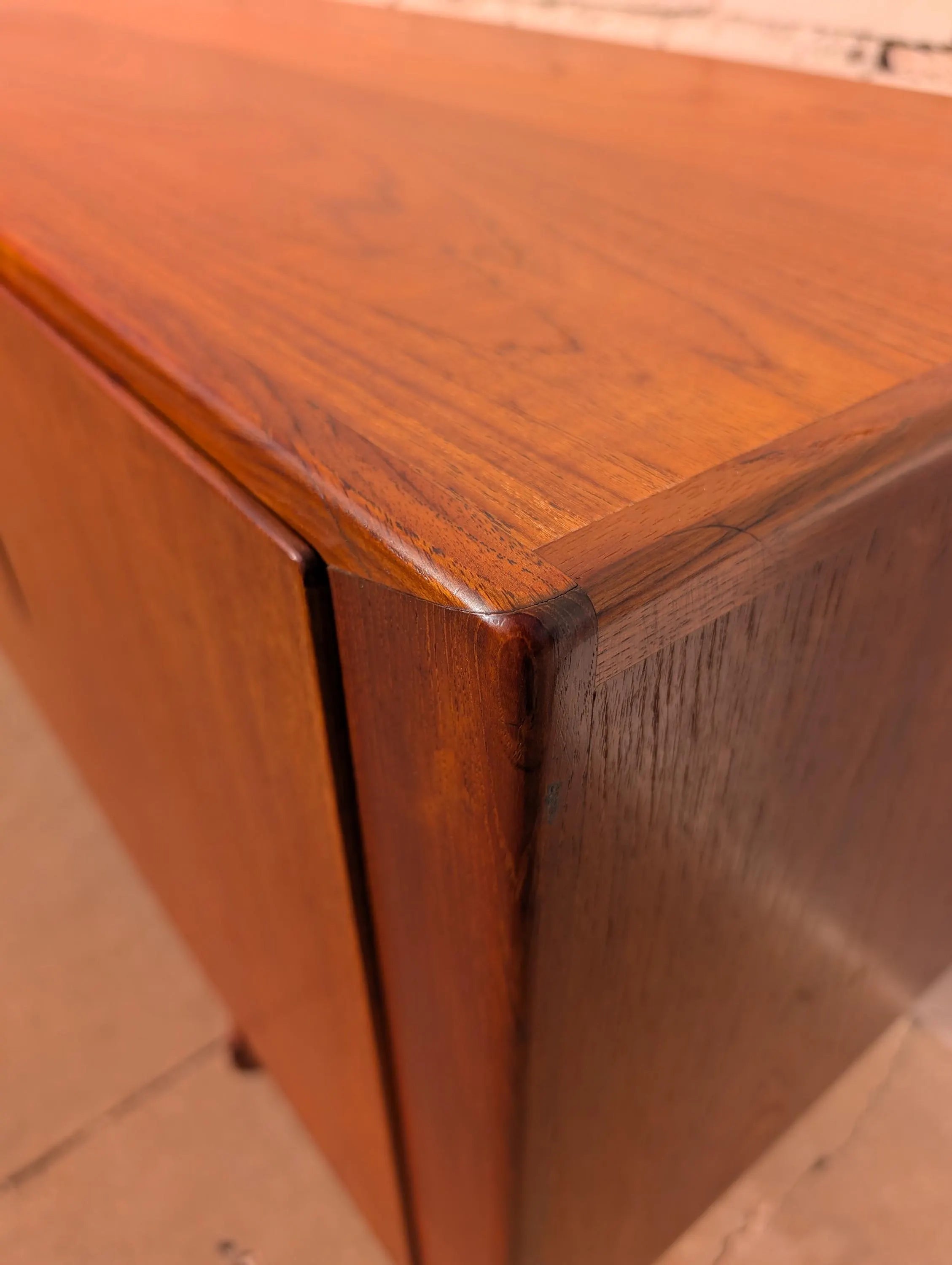 Mid Century Danish Modern Teak Credenza by Johannes Andersen for Hans Boch