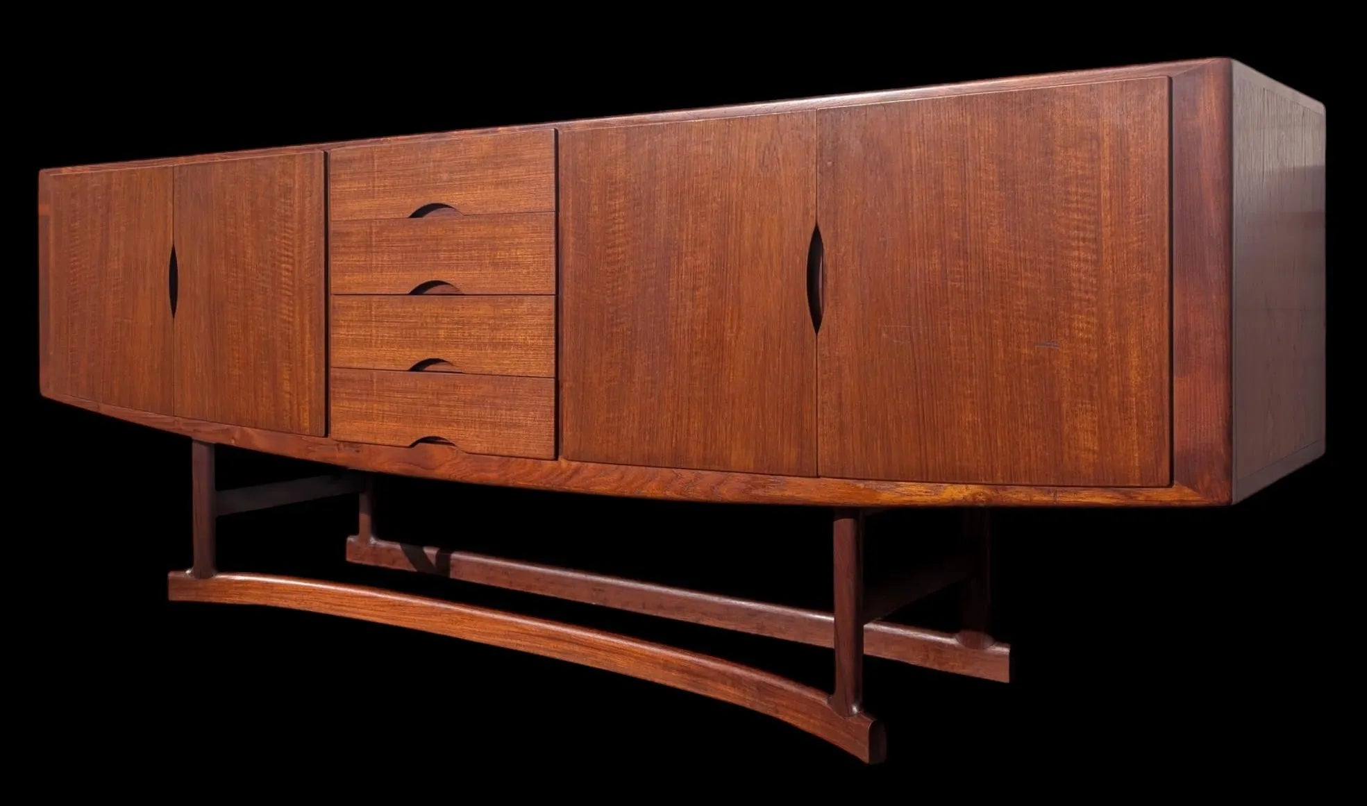 Mid Century Danish Modern Teak Credenza by Johannes Andersen for Hans Boch