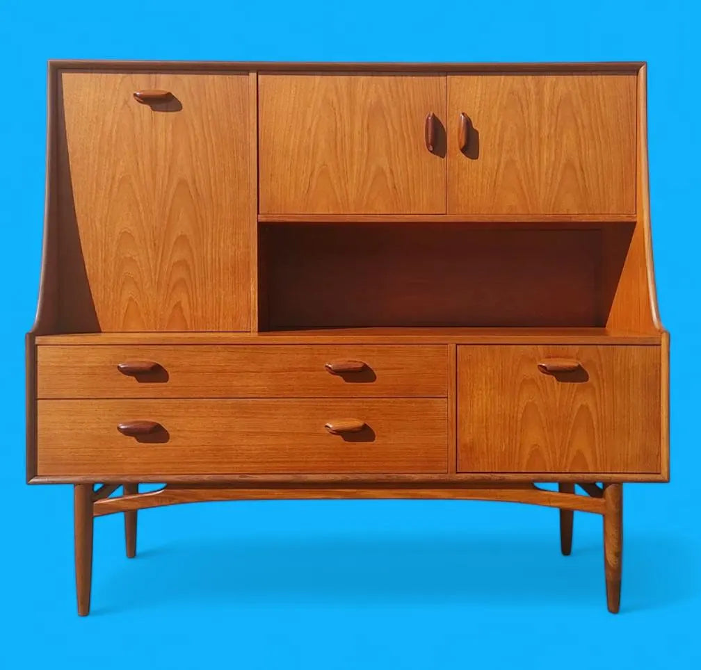 Mid Century English Modern Teak Hutch by G Plan