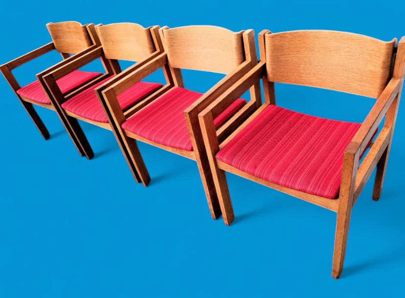 Mid Century Modern Harvey Probber Bentwood Chairs