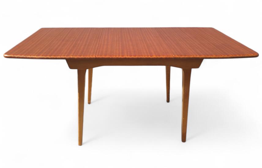Mid Century Modern Teak Dining Table with Insert