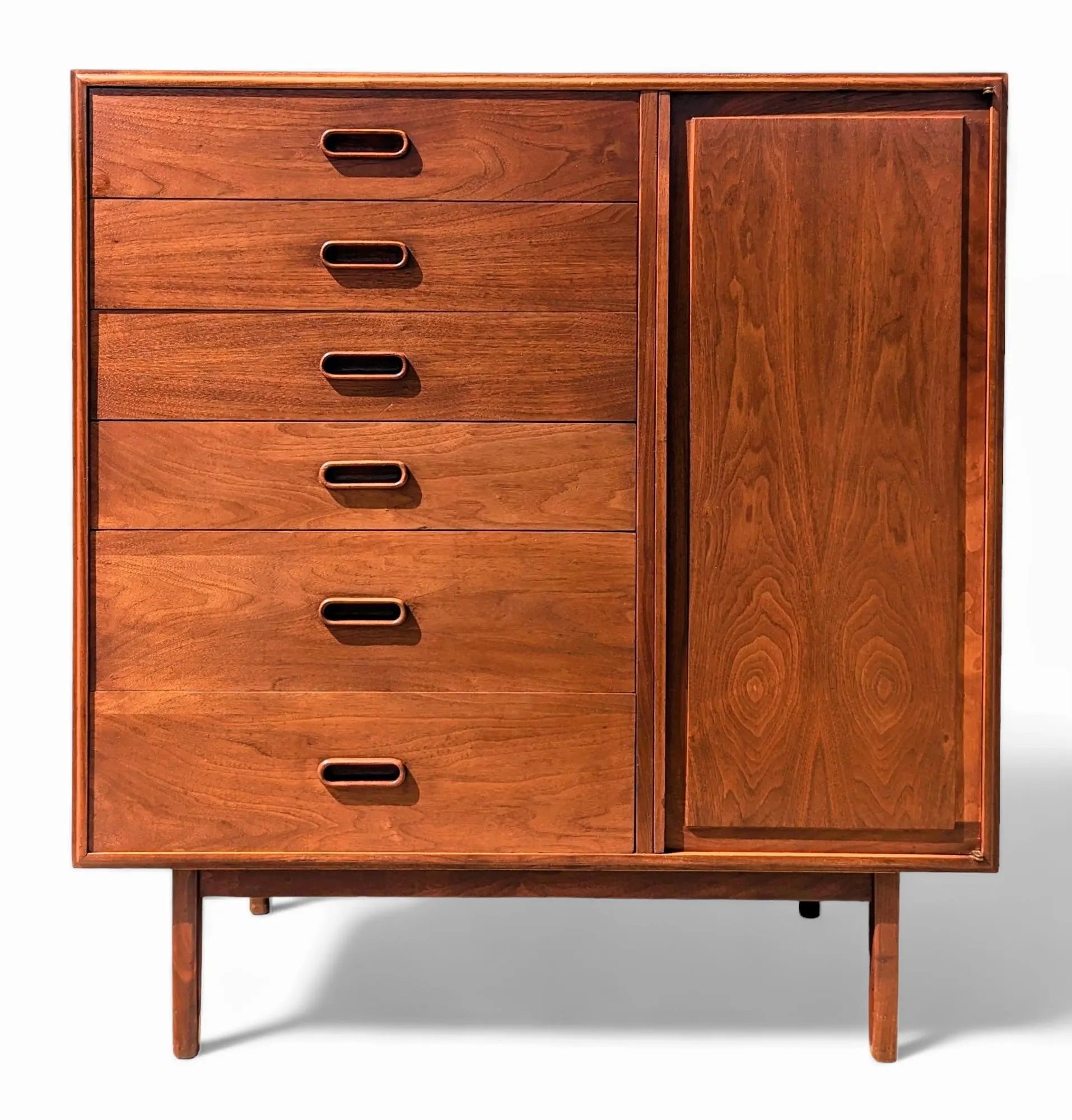 Mid Century Modern Walnut Cabinet by Jack Cartwright for Founders