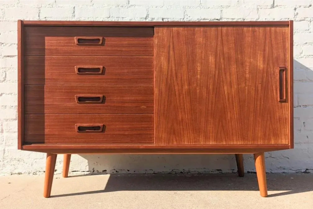 Mid Century Danish Modern Teak Cabinet